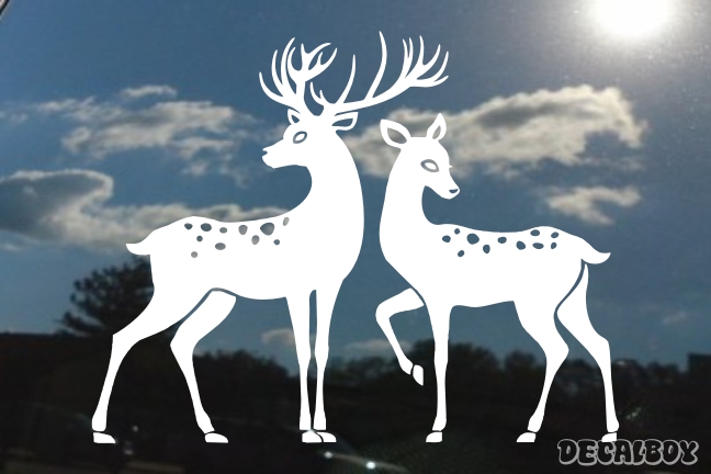 Buck And Doe Decal