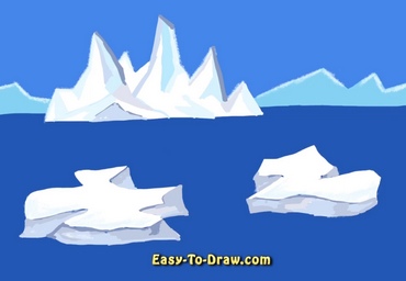 How to draw iceberg