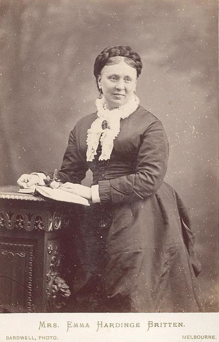 Emma Hardinge Britten, Melbourne, 1878: from the National Australian Library