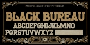 H74 The Black Bureau font download