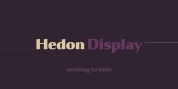 Hedon Display font download