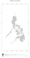 #1 Map Philippines: political country borders (outline map)