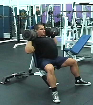 Seated Dumbbell Shoulder Press