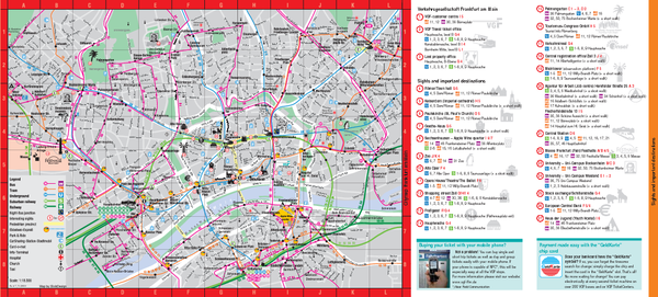 Frankfurt Subway Map German - Frankfurt Germany • mappery