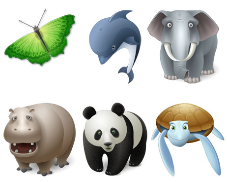 9 Icons Free PNG Animals Images