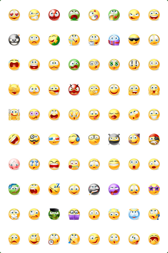 16 Emoticons Icons Images