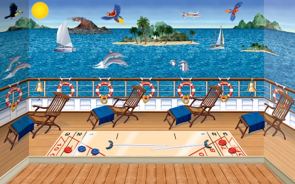 Tropical Cruise Ship Scene Setter