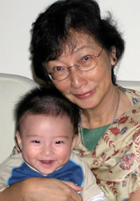 Dr Khoo with grandson, Matthew