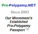 Order Your Pro-Polygamy Passport ™