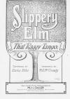 Slippery Elm: That Raggy Tango - Sheet
                            Music Cover