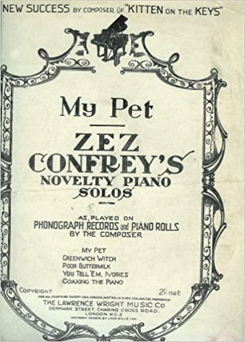 My Pet Sheet Music Cover (Zez
                              Confrey)