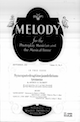 Front cover of Melody magazine
                            (September 1925)