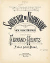 Souvenir de Normandie: Valse
                                  caractristique Sheet Music Cover