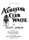 Augustan Club Waltzes Sheet Music
                            Cover