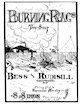 Sheet music cover for Burning Rags