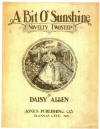 A Bit O' Sunshine: Novelty Two
                                  Step Sheet Music Cover