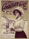 The Canadian Girl: March and Two
                                  Step Sheet Music Cover