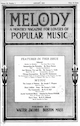 Cover for Melody magazine (January
                            1919)