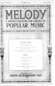 First page of Melody magazine
                            (September 1924)