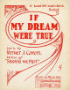 If My Dream Were True Sheet Music
                                  Cover