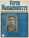 Fifth Massachusetts: March Sheet
                              Music Cover