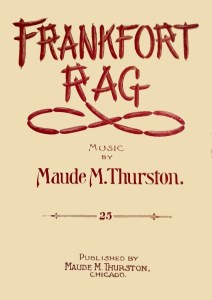 Sheet music cover for Frankfort Rag