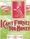 I
                          Can't Forget You Honey Sheet Music Cover