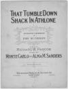 That Tumble-down Shack in Athlone
                              Sheet Music Cover