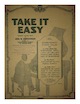 Sheet music cover for Take It Easy
                            (Axel Christensen)