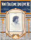 Won't
                            You Come and Love Me Sheet Music Cover