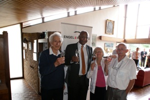 Lewis Silberbauer, Mayor Conrad Sidego, Rosemarie and Hans Breuer