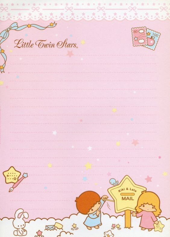 PAPIER A LETTRE SANRIO