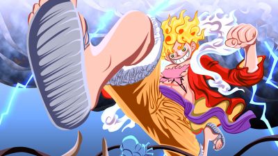 Luffy vs Kaido, Gear 5, One Piece, Monkey D. Luffy, Sun God Nika