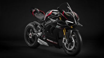 Ducati Panigale V4 SP, 8K, 2021, Dark background, 5K