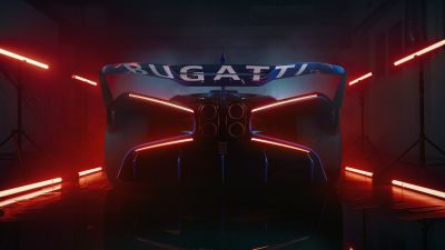 Bugatti Bolide, Rear View, Hypercars, 2021, 5K, 8K