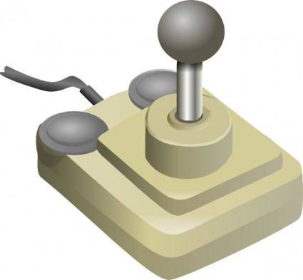 Joystick Beige Gray clip art