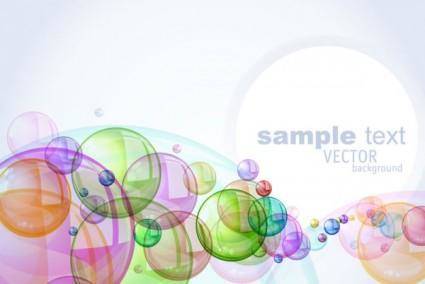 Colorful bubbles background 03 vector