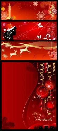 Christmas background banner vector