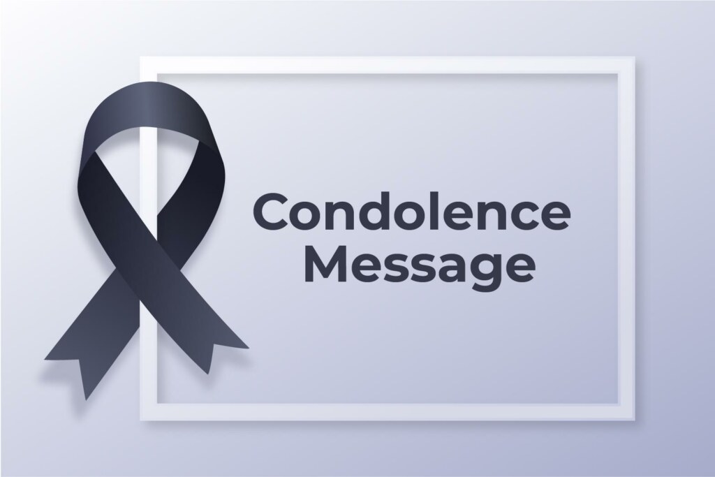 Condolence message