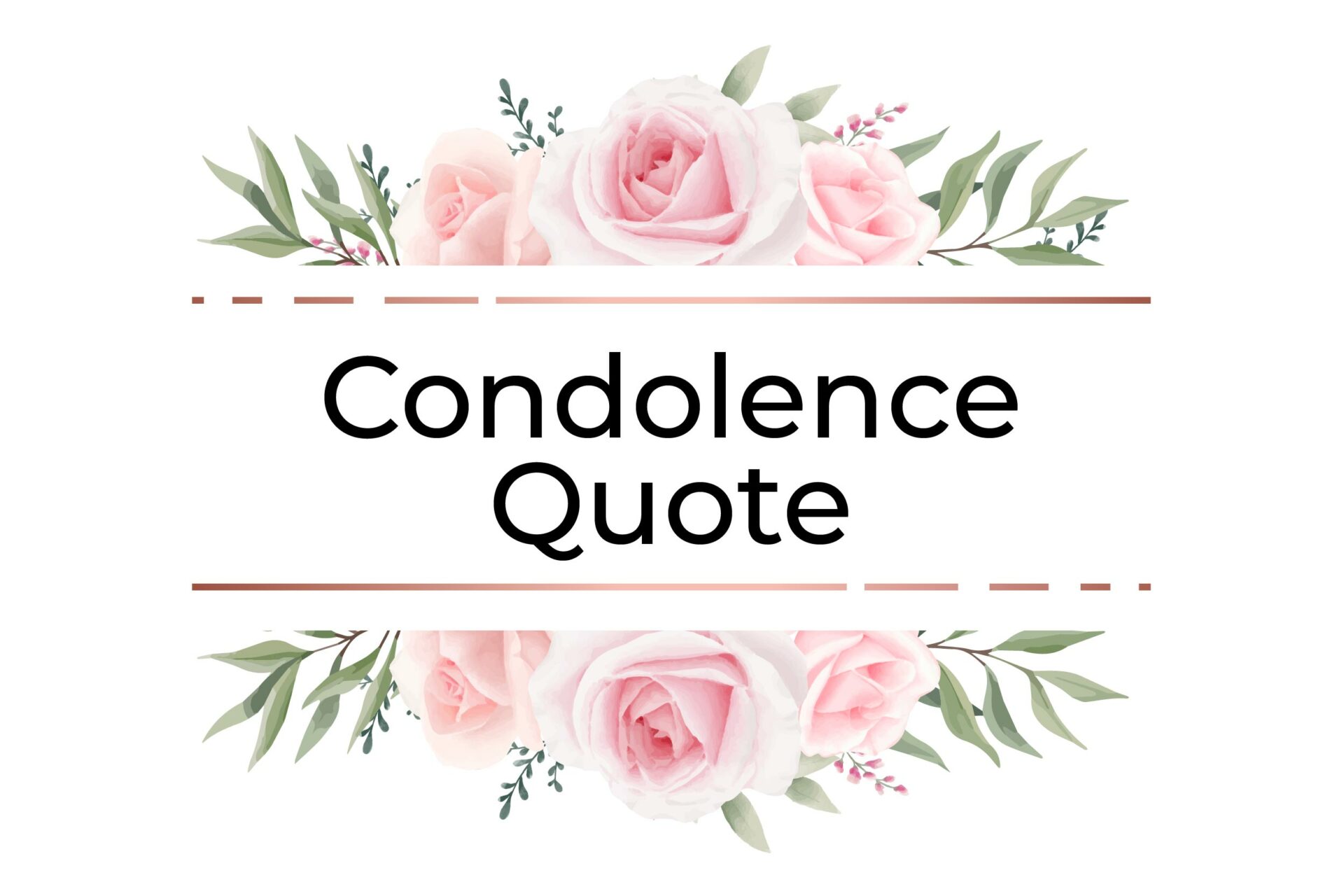 Condolence quote