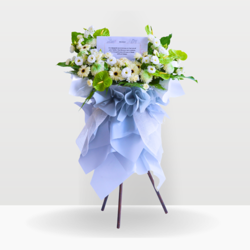 Eternal serenity | condolences flower stand premium size free delivery kl & pj