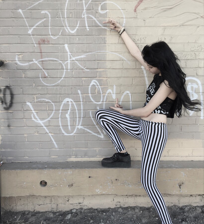 art, girl and black and white