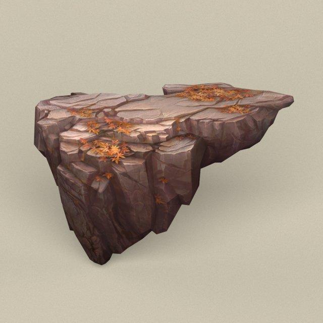 Game Ready Stone Rock 08 3D Model