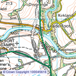 1:50,000 Modern Day Landranger(TM) Map © Crown Copyright