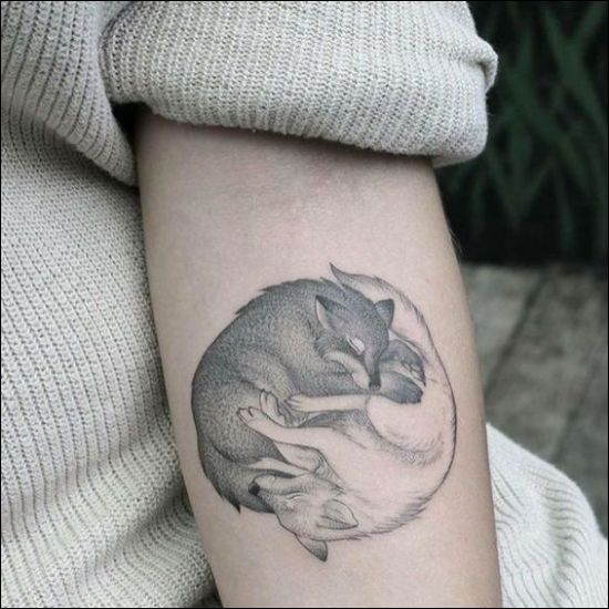 beautiful wolf tattoos