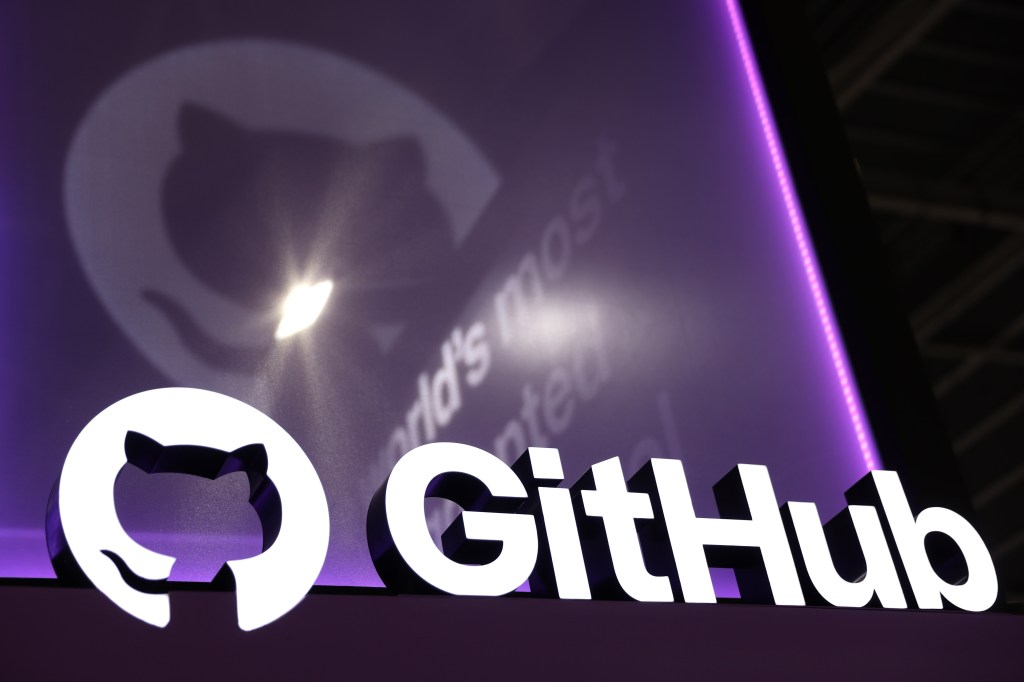 GitHub Inc. signage during the Singapore FinTech Festival