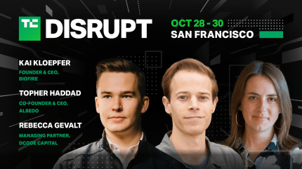 Dcode Capital, Albedo, and Biofire are coming to TechCrunch Disrupt 2024