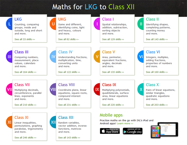 ixl-math-homepage