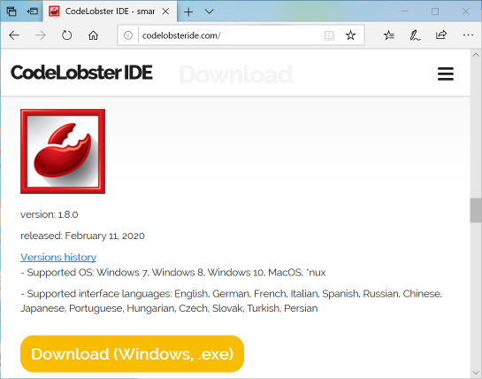 Download CodeLobster