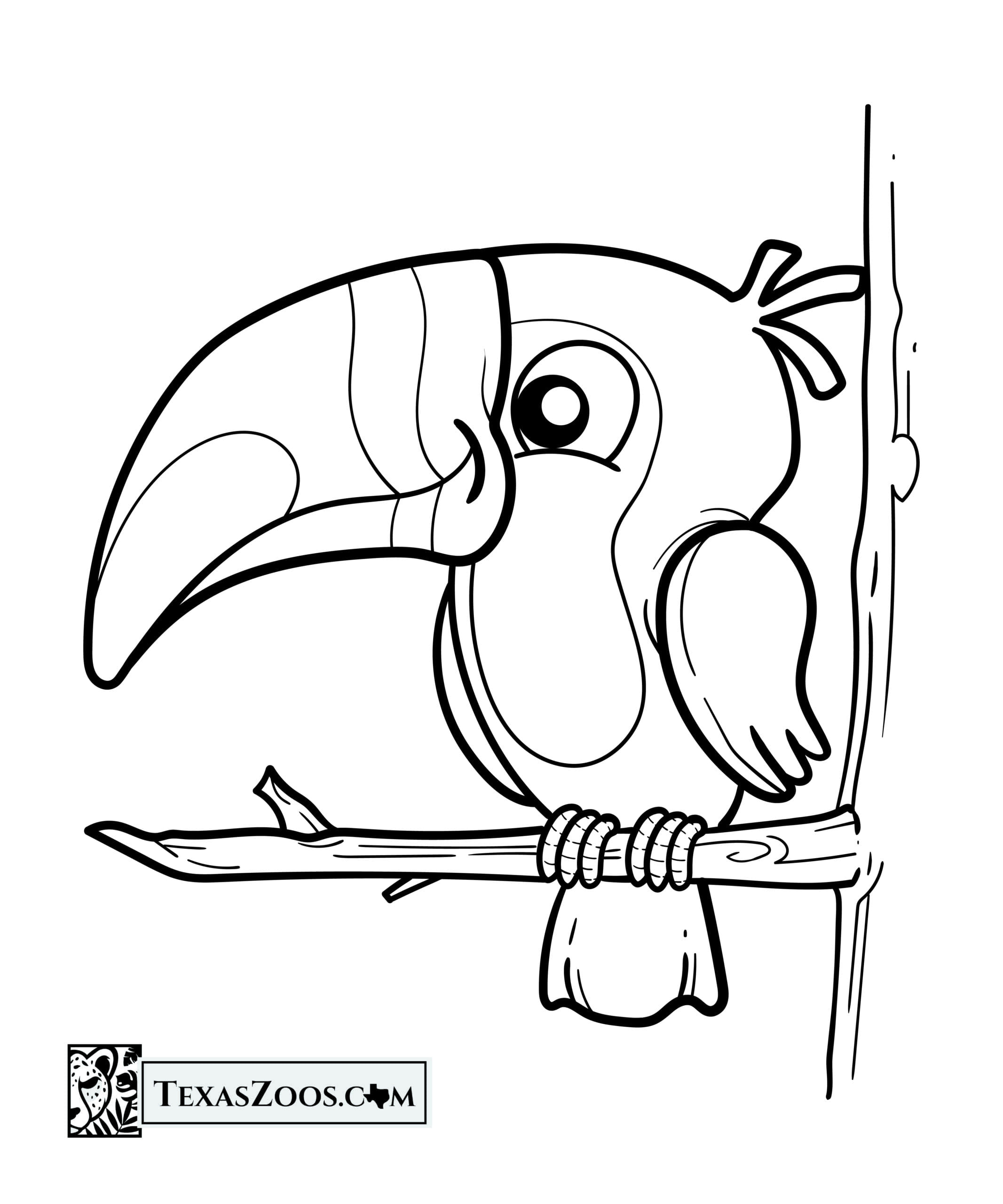 free zoo animal coloring pages for kids